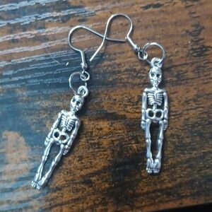 Skeleton earrings handmade by me